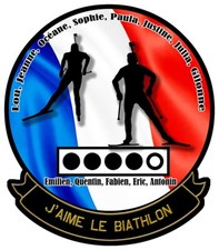 AUFKLEBER J'AIME LE BIATHLON