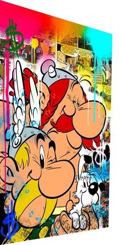 Leinwand bilder asterix obelix - leinwand,