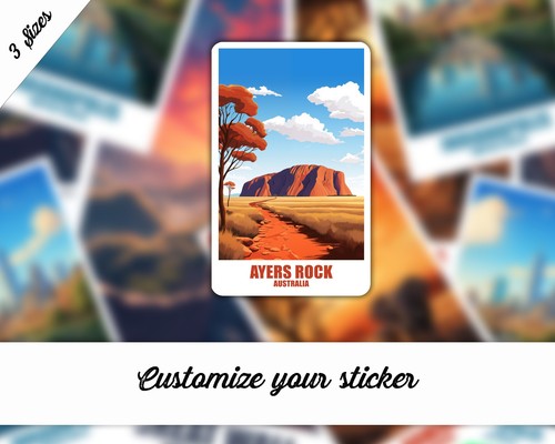 Ayers rock aufkleber - rock,