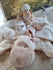 Schafe Lamm Decke Baby Kuscheldecke Plüschtiere Kuscheltiere Plüsch 70cm