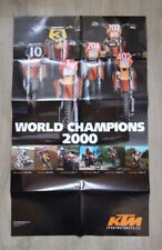 KTM Poster Programm Prospekt 2001 SX Racing 520 400 SX 125 250 EXC LC4 Duke