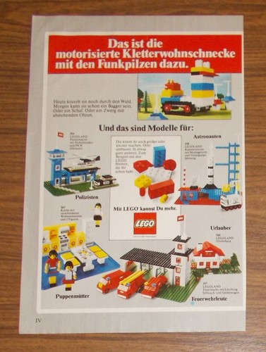 Seltene werbung lego legoland - werbung,