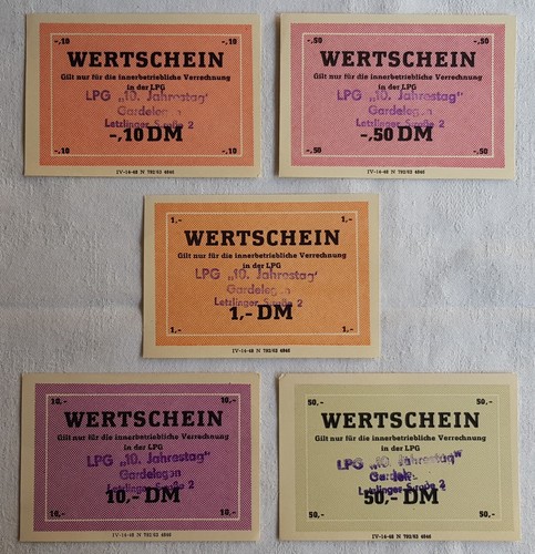 Wertschein lpg geld - 5x, 10