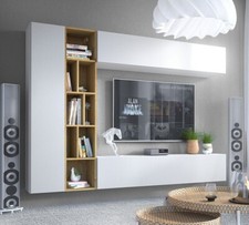 Wohnwand Kodita Schrank TV-Schrank Praktisch Wohnzimmer-Set Wohnmöbel M24
