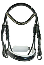 Exklusive KANDARE z.T. rundgenäht + Lack, schwarz+weiß unterlegt, schwed. Gr. WB