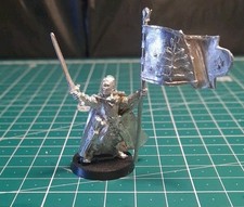 MESBG Herr der Ringe Tabletop Halbarad mit Banner Dunedain Waldläufer