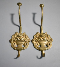 Kleiderhaken  Garderobenhaken 2 Stück, Massive Messing