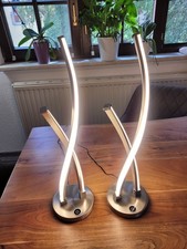 2 Stück Paul Neuhaus  POLINA LED Edelstahl Tischleuchten  2 zum Preis 1 !