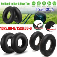 2x Schlauch 15x6.00-6/13x5.00-6 Für Reifen Gerades Ventil-TR13 TR87 Rasentraktor