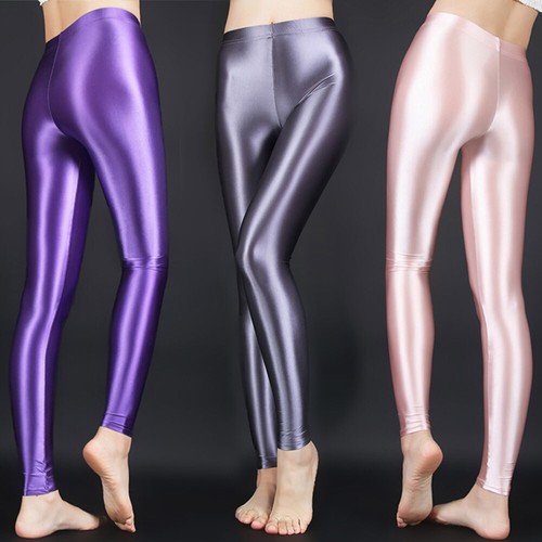 Damen satin glänzend - satin, wetlook