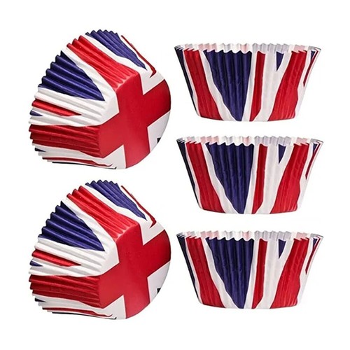 Union jack cupcake hüllen - union,