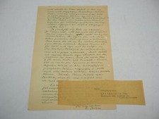 Brief Autograph Prof. Dr