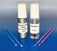Lackstift-Set Renault / Dacia KQA Gris Highland metallic, 2x 10ml + 4 Lacktupfer