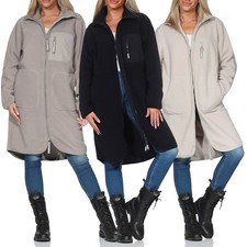 Sublevel Damen Teddyfleece-Mantel Damenmantel Fleecejacke Teddyjacke LSL-534