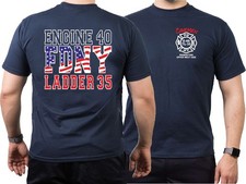 T-Shirt navy, New York City