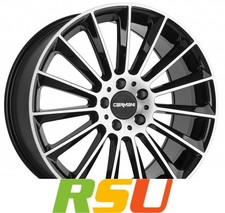 Carmani 17 Fritz black polish 8x18" ET43 LK5 112 ML 66.6 Alufelgen 18 Zoll