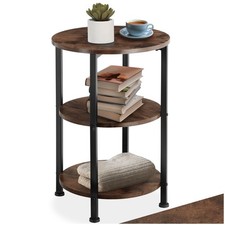 Beistelltisch Holz Metall rund