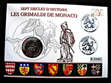 Numisbrief monaco 10 francs - ,