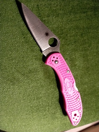Spyderco delica pink - spyderco, v