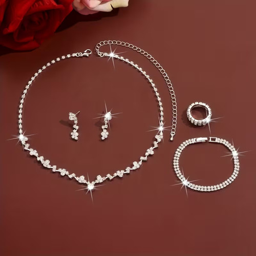 Damen schmuckset zirkonia - schmuckset,