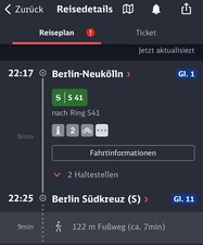 Zugticket von Berlin Neukölln