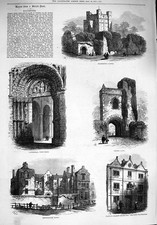 Alter antiker Druck 1876