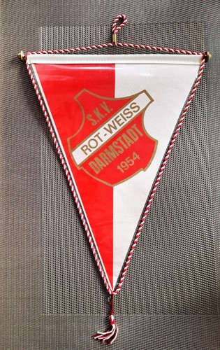 Fussball wimpel rot - s.k.v.,