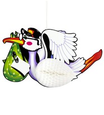 WABENBALL STORCH MIT BABY