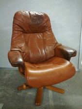 Hjellegjerde Relax Chair Leder Cognac Norway Lounge Armchair Liege Avantgarde 
