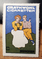 Grathwohl Cigaretten München - Zigarette / Reklamemarke