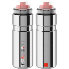 Elite SYSSA RACE Trinkflasche Fahrradflasche silber 750 ml