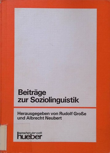 Beiträge zur soziolinguistik - zur,