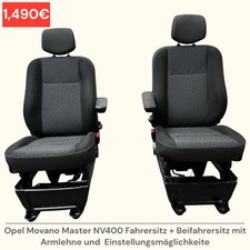 Opel Movano Master NV400 Fahrersitz Beifahrersitz Sitz Einstellungsmöglichkeite