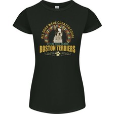 Ein Boston Terrier Hund Damen Petite Schnitt T-Shirt