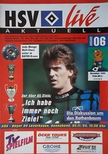 Programm Bundesliga 1994/95 HSV Hamburger SV - Bayer Leverkusen