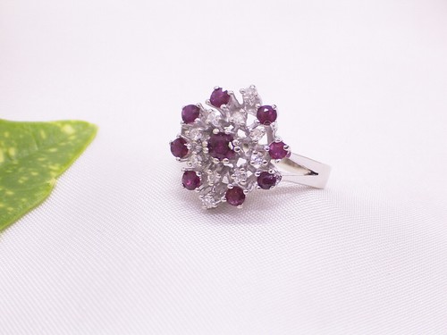 Rubin diamantring 585er - rubin-diamantring:,