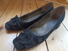 Damen Schuhe Nubukleder Pumps