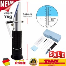 ATC Refraktometer Honig Imker Wasser Zucker Gehalt, Brix: 58-90% Wasser: 10-32%