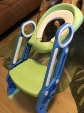 Toilettentrainer Lerntöpfchen Toilettensitz WC Sitz mit Leiter Treppe Kinder TOP