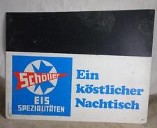 altes Kunststoff Schild Schöller Eis Spezialitäten Ein köstlicher Nachtisch