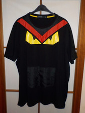 HUDSON Outerwear Vintage T-Shirt MONSTER EYES Bauchtasche black red gelb XXL 3XL