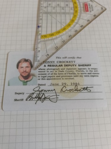 Miami vice sonny card - vice, id