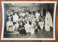 Kostüme Halloween Kostüm um 1920/30er Jahre Original Foto der Gruppe