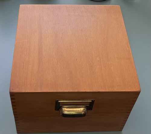 Vintage karteikasten holzbox - vintage,