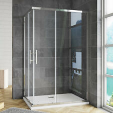185-195 cm Duschkabine Eckeinstieg Schiebetür Duschabtrennung Dusche Klapptüren