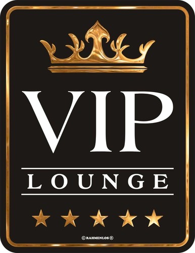 Schild vip lounge sterne - 5,