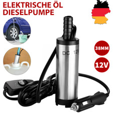 12V Edelstahl Tauchpumpe 38 mm Diesel Öl Wasserpumpe Bootpumpe Transfer Auto KFZ