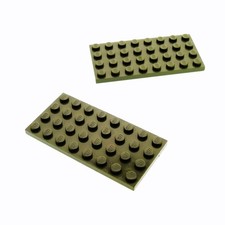 2x Lego Bau Platte 4x8 alt-dunkel grau Star Wars 6940 7134 7180 6292 10030 3035