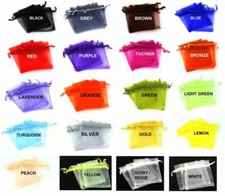 50 Hüllen Beutel Organza für