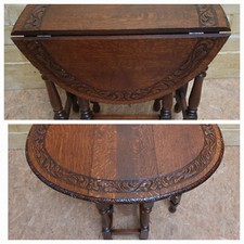 ANTIK! Tisch restauriert Gründerzeit um1900 Eiche Salontisch Beistelltisch